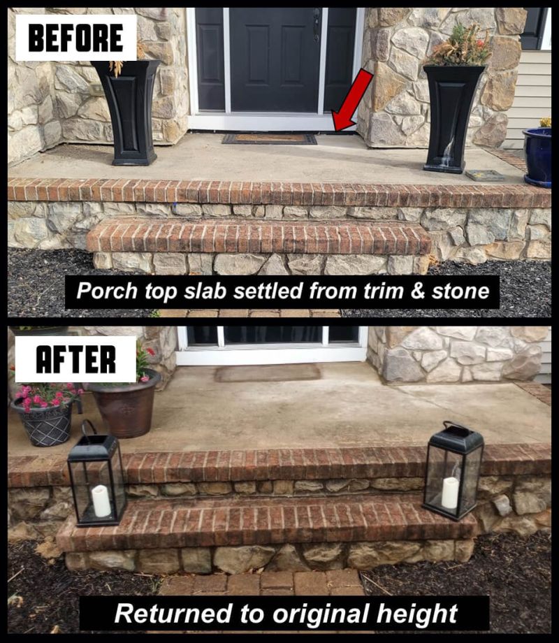 Concrete Porch Service Leveling & Repair