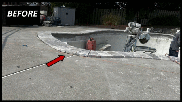 How We Fixed a Sunken Pool Deck for a Client in Holmdel, NJ, Concrete Chiropractor