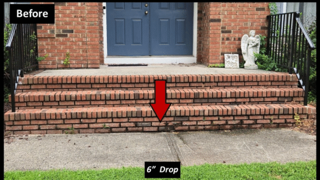 How We Fixed a Sunken Concrete Walkway for a Client in Branchburg, NJ, Concrete Chiropractor