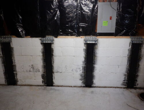 How We Repaired a Bowing Concrete Block Wall in Hillsborough, NJ, Concrete Chiropractor