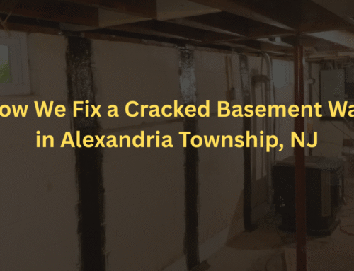 How We Repaired a Bowing Concrete Block Wall in Hillsborough, NJ, Concrete Chiropractor