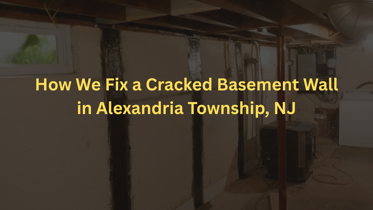 How We Fix a Cracked Basement Wall in Alexandria Township, NJ, Concrete Chiropractor