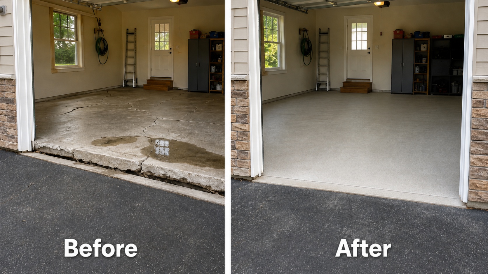5 Signs Your Garage Floor Needs Concrete Lifting in NJ, Concrete Chiropractor